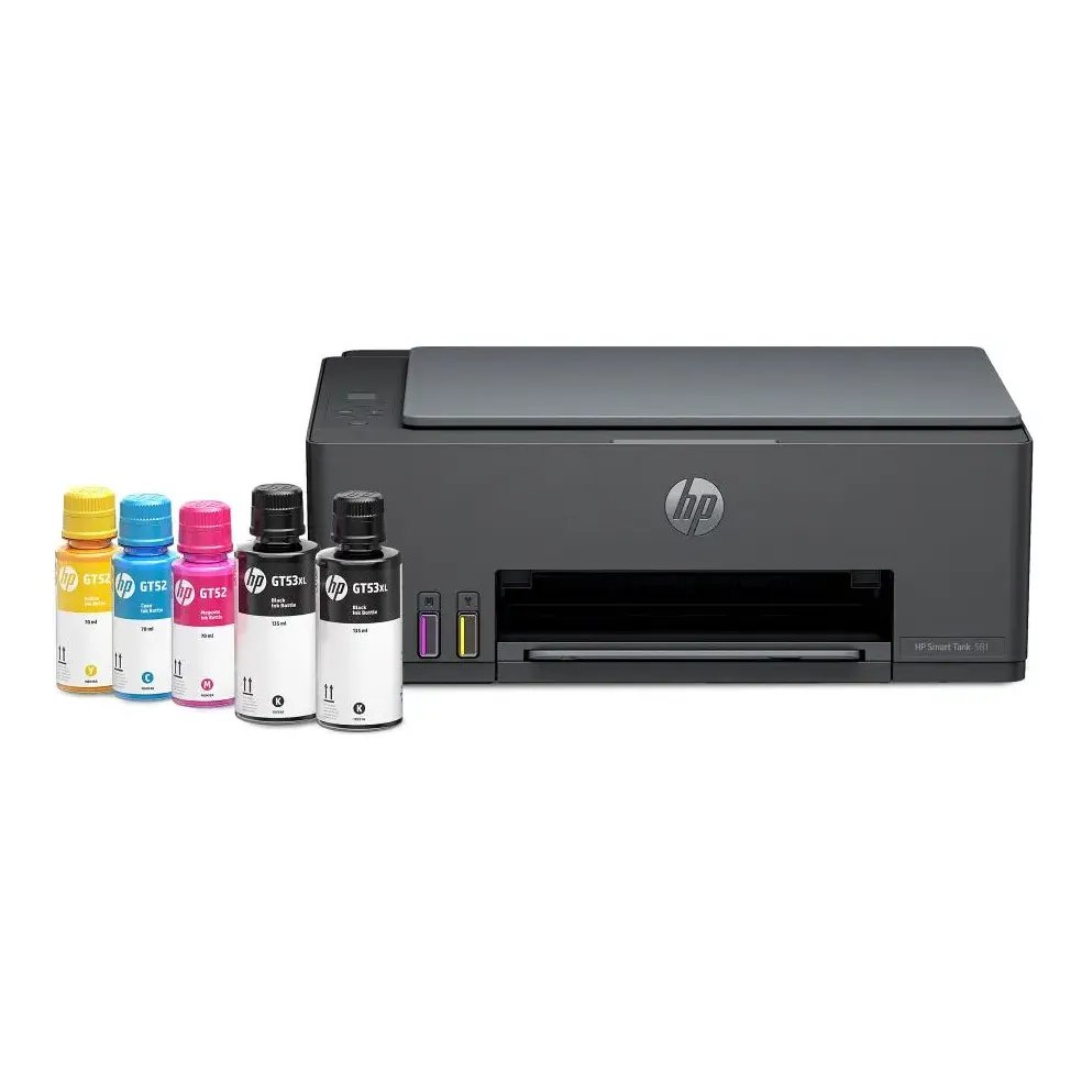 Impressora Multifuncional Hp Smart Tank 581 Colorida 1 Usb 2.0 De Alta Velocidade (dispositivo); 1 Porta Wi-fi 802.11b/g/n; 1 Wi-fi Direct - 100 A 240 Vca Preto 127/220v