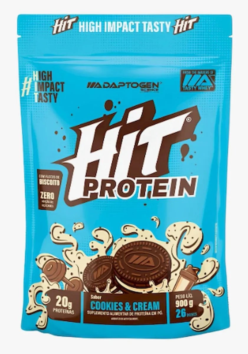 ✨HIT Protein (900g) Sabor Cookies and Cream – Adaptogen Scinece | 20G Proteina por dose✨️