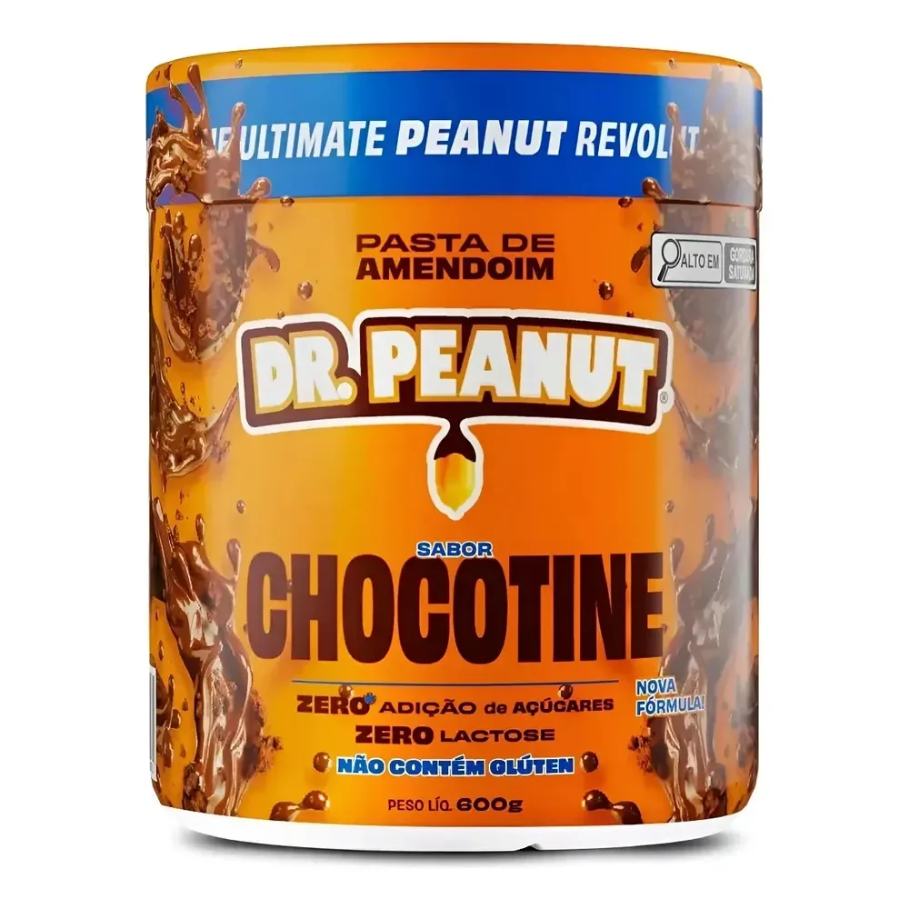 Pasta De Amendoim Dr. Peanut Gourmet Sabor Chocotine 600g