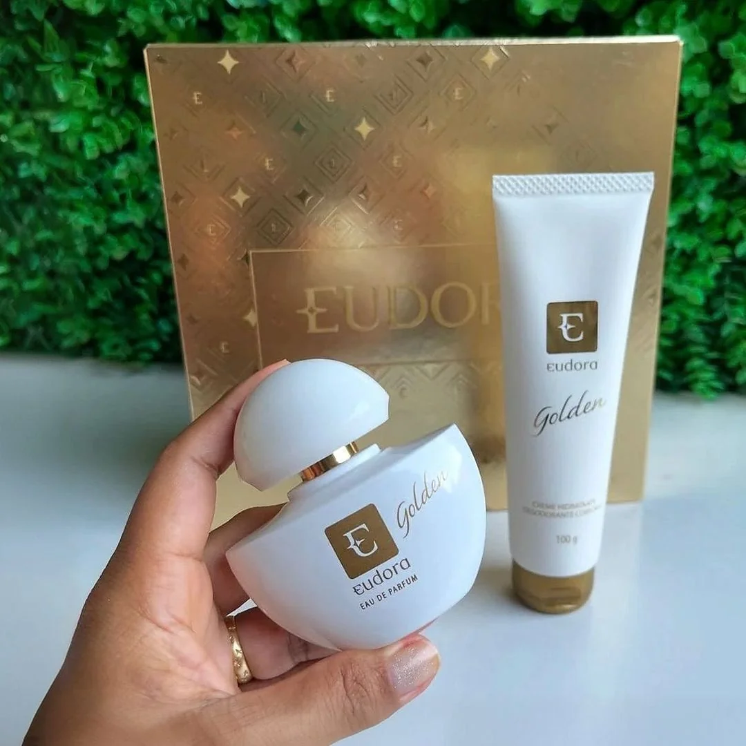 Kit Eudora Golden Edp 35ml + Creme Hidratante 100g